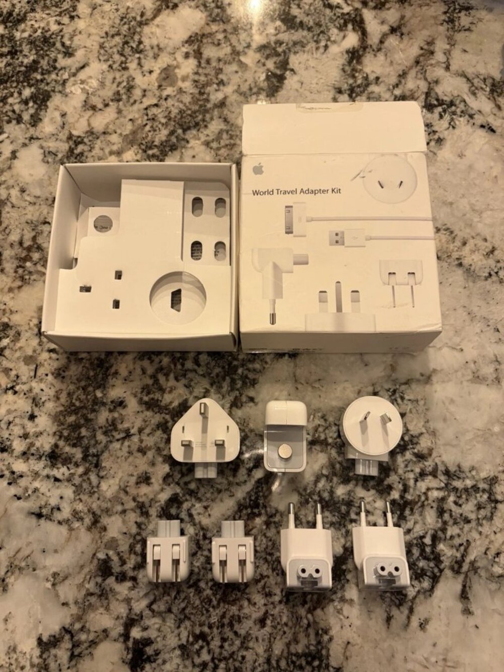 Apple World Travel Adapter Kit MB974ZM/B With Extras